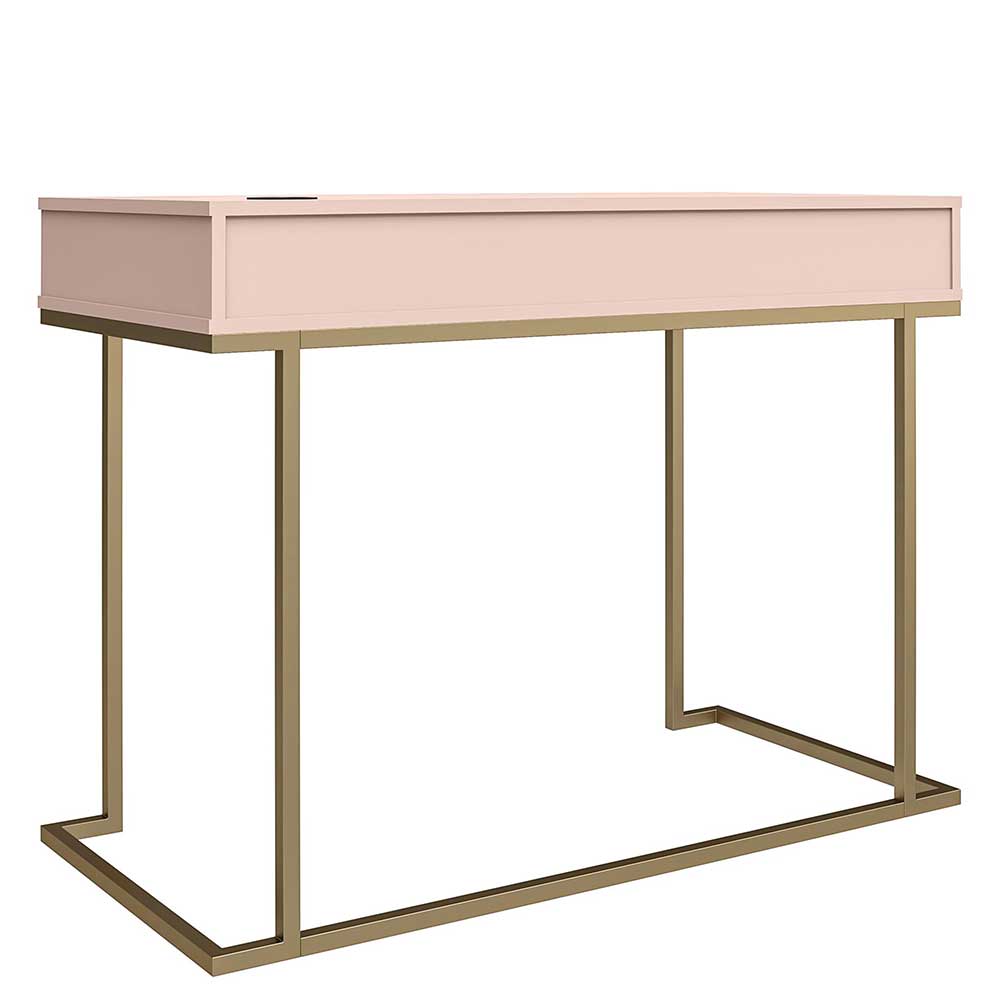 Design-Schreibtisch in Rosa und Messing - Liam