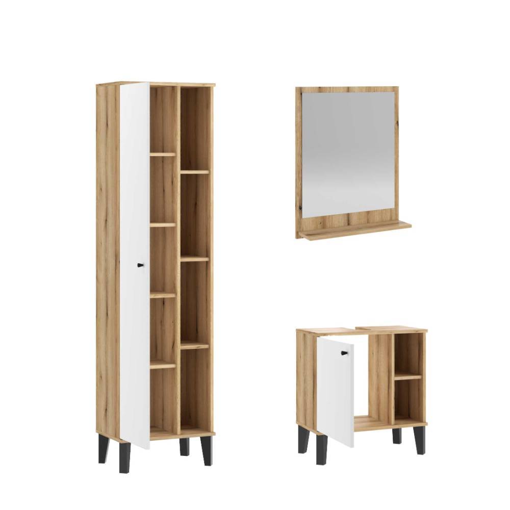 Badezimmermöbel Set modern - Naviron (dreiteilig)