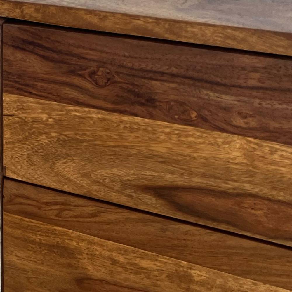 Sideboard in Steinoptik und Akazie Braun - Eckpoint