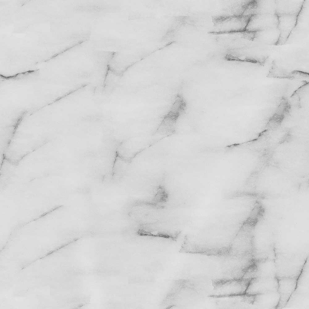 Textur der glänzenden weißen Marmor Optik Tischplatte mit feiner Maserung – Chaira