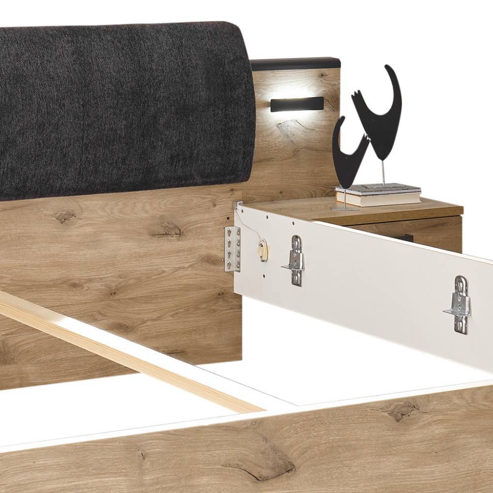 180x200 Doppelbett inklusive Nachtkonsolen - Jona