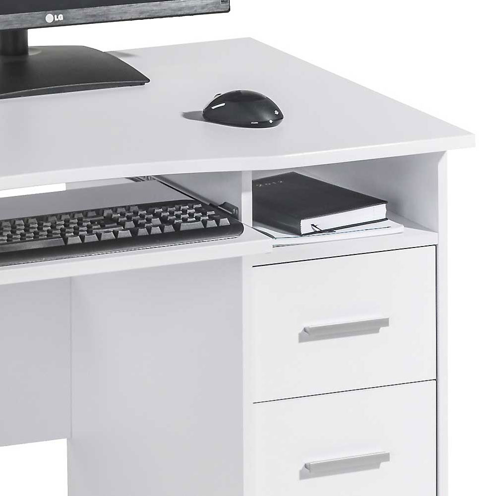 Computer Schreibtisch Troketta mit Tastaturauszug