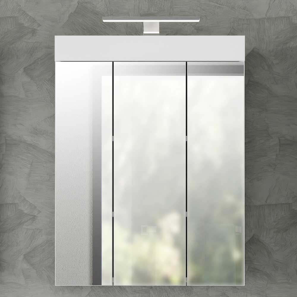 60x79x18 Bad Spiegelschrank in Weiß - Panjol