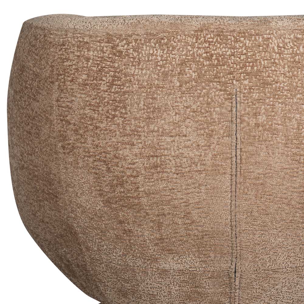 Drehbarer Sessel mit Chenille Bezug in Beige - Lescalier