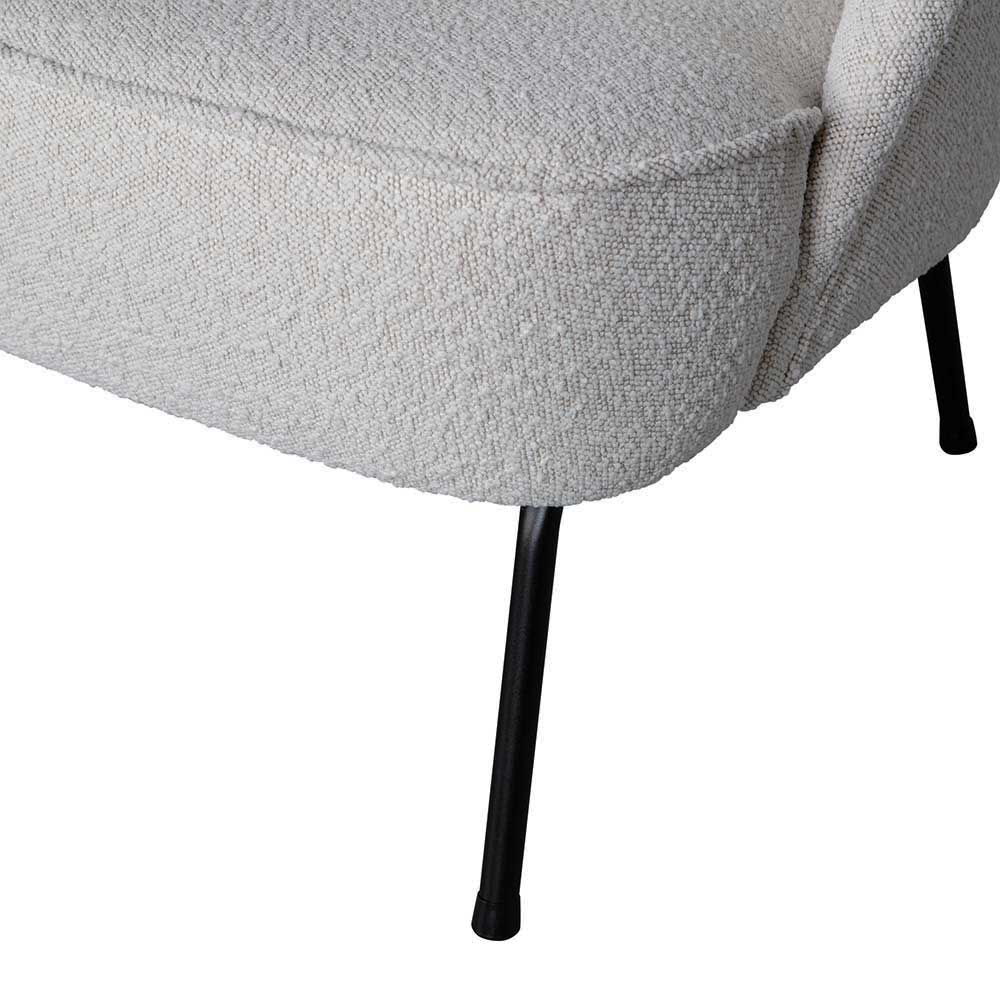 Boucle Sessel in Beigegrau - Jason