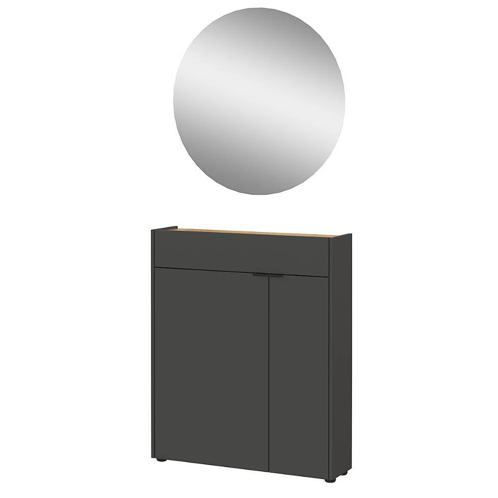 Design-Vertiko und Spiegel Set - Sidgarus (zweiteilig)