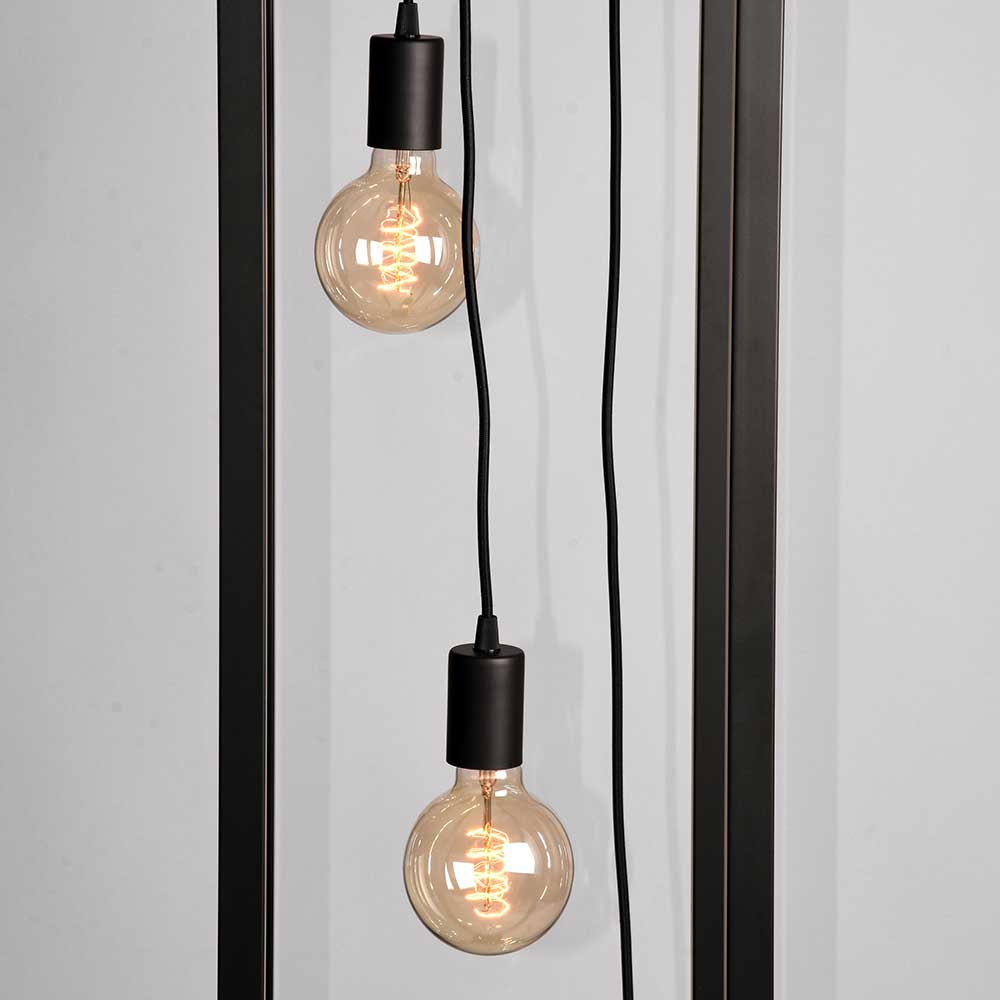 3-flammige Stehlampe in rechteckigem Design - Lamezzan