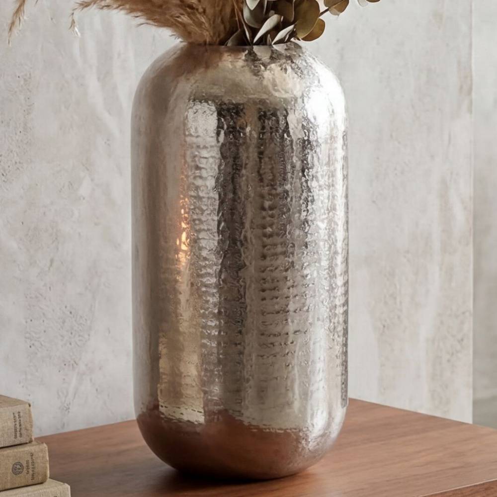 45cm hohe Vase aus Aluminium - Zashy