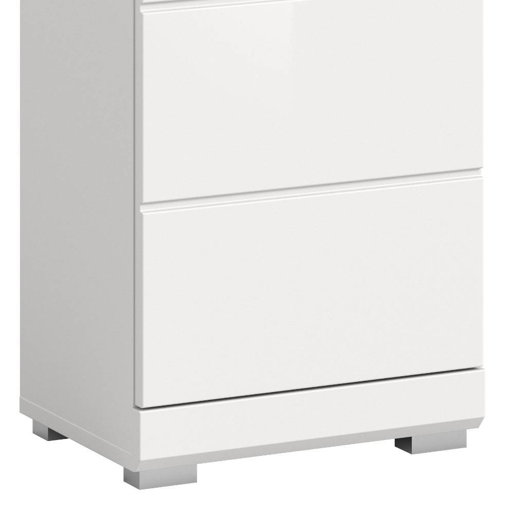 Weißes Badmöbelset modern - Henriette (dreiteilig)