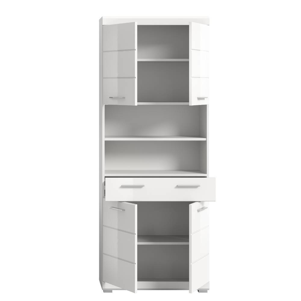 74 cm breiter Hochschrank in Weiß - Henriette
