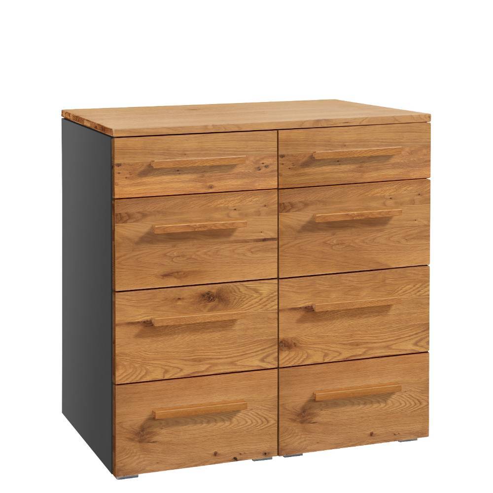 8-Schubladen-Kommode in Wildeichefarben - Yadina