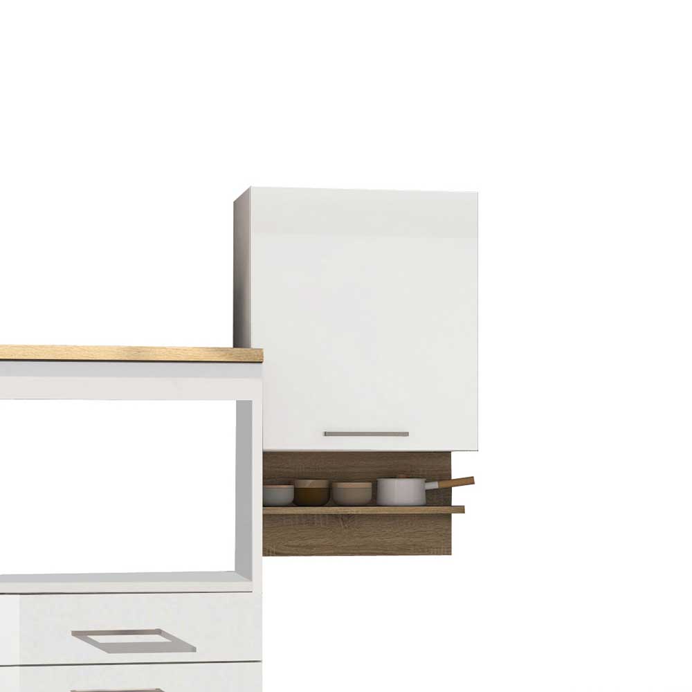 Set Küchenblock Möbel in Weiß - Cuneo (neunteilig)