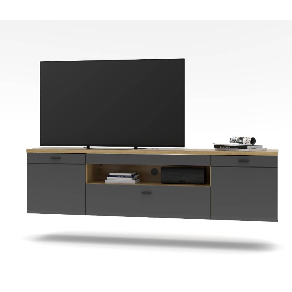 Design Wohnwand Kombi modern - Azar (achtteilig)