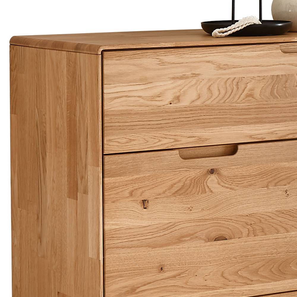 Wildeiche Schuhschrank mit einer Schublade - Darcona