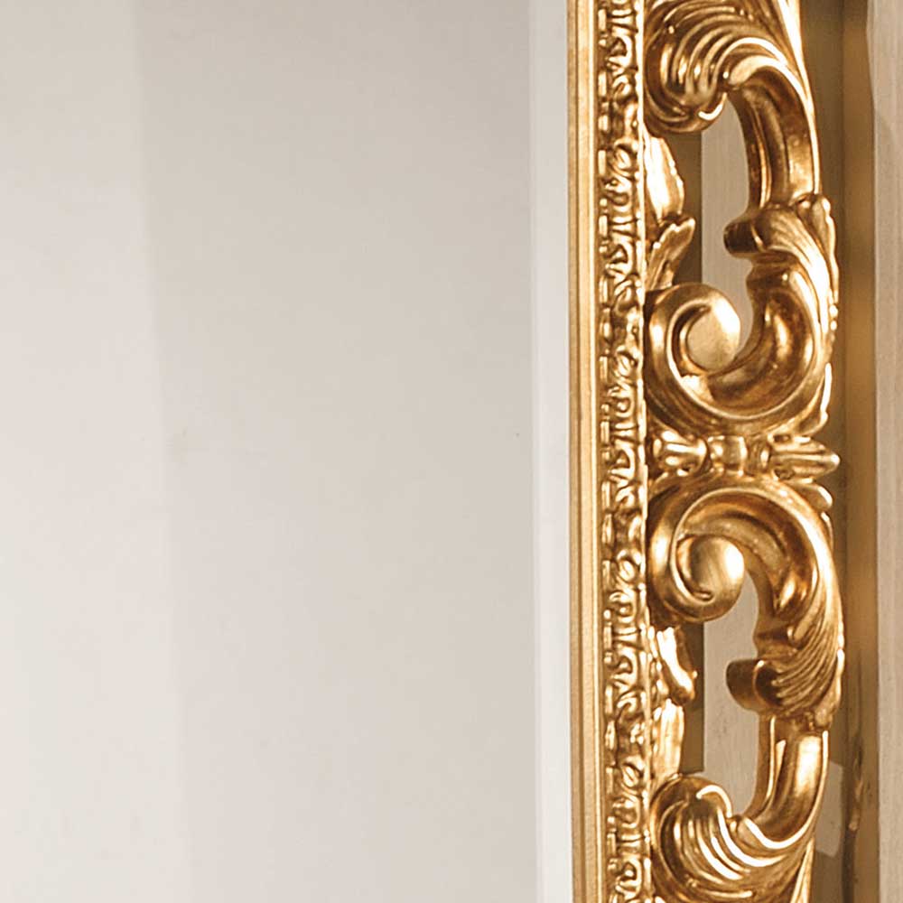 Oppulenter Wandspiegel in Gold Holzrahmen - Carlenna I
