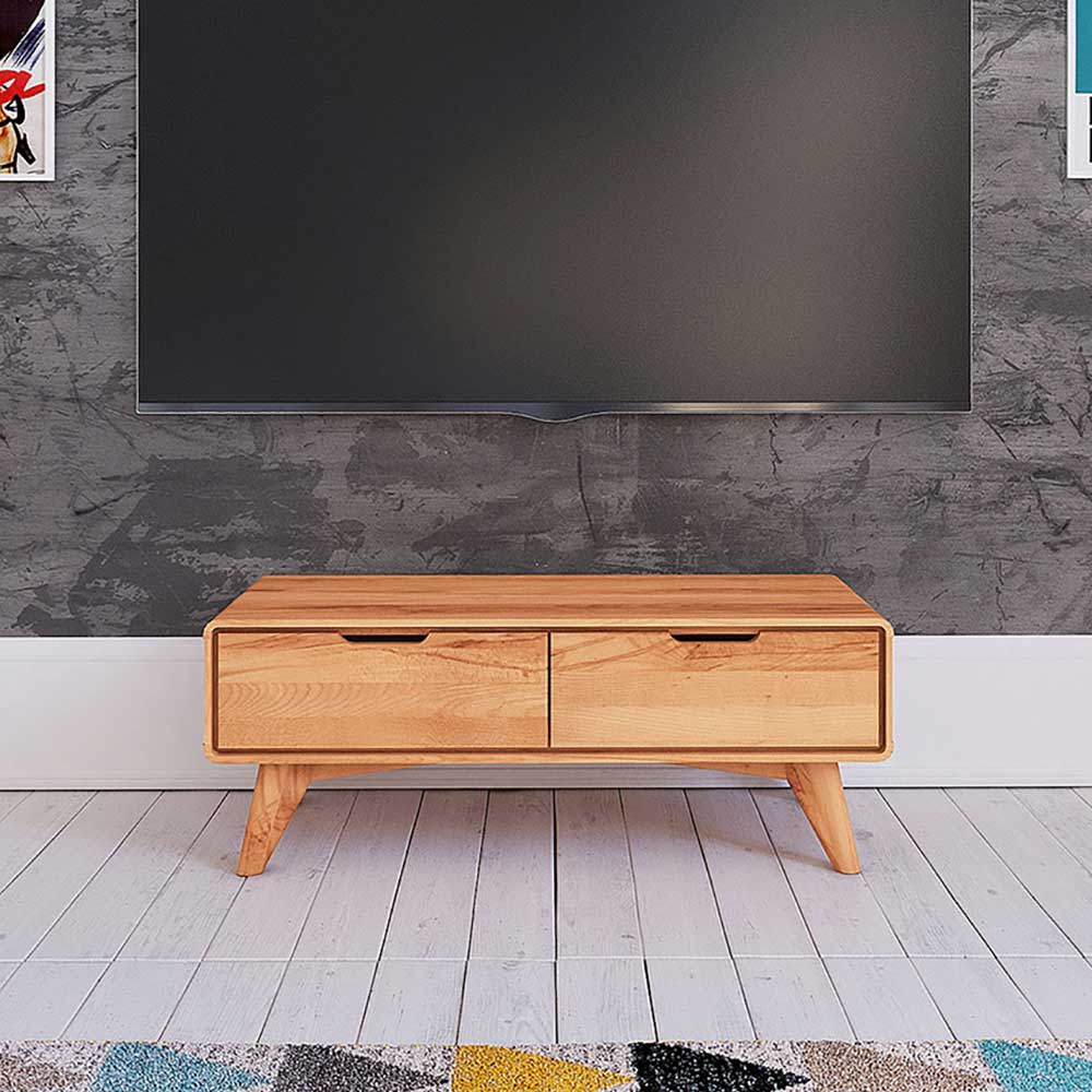 Elegantes TV Lowboard aus Kernbuche Holz - Junola