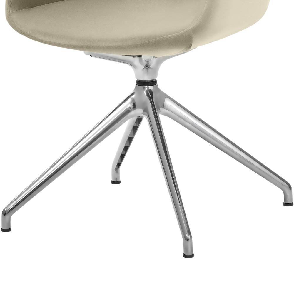 Design-Tischsessel in Taupe - Arcelona