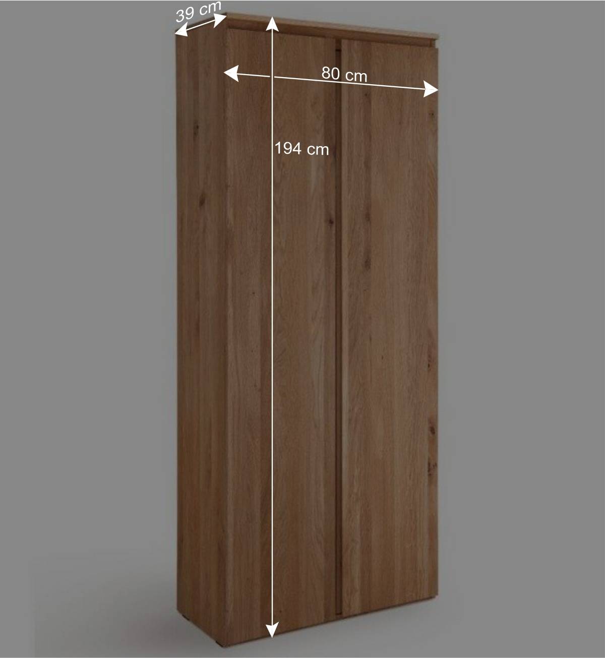 Massivholz Officeschrank mit Doppeltür - Calexia