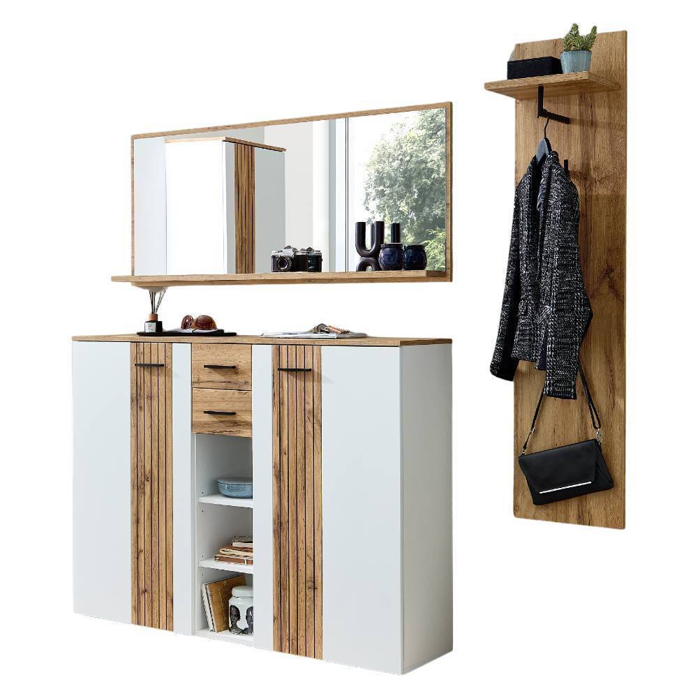Dielenmöbel Set modern - Lavine (dreiteilig)