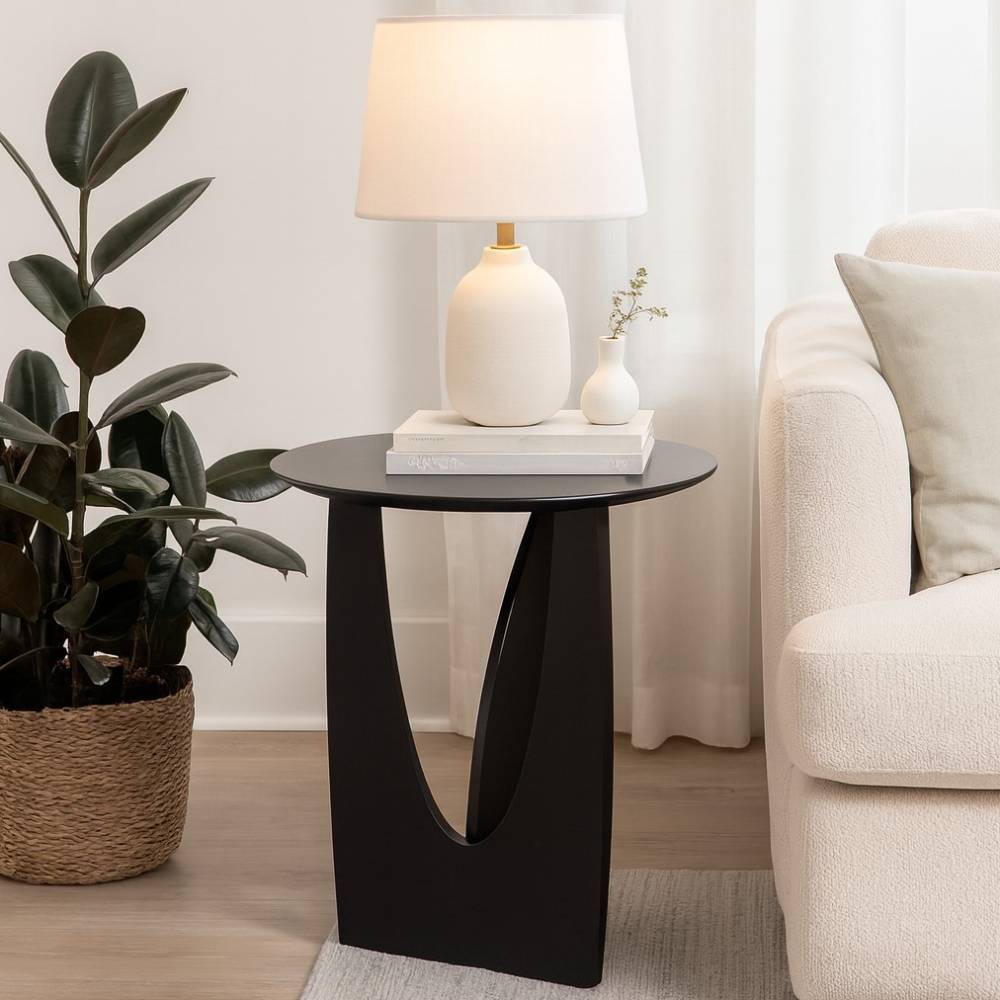 Scandi Chic Beistelltisch in Schwarz - Bautista