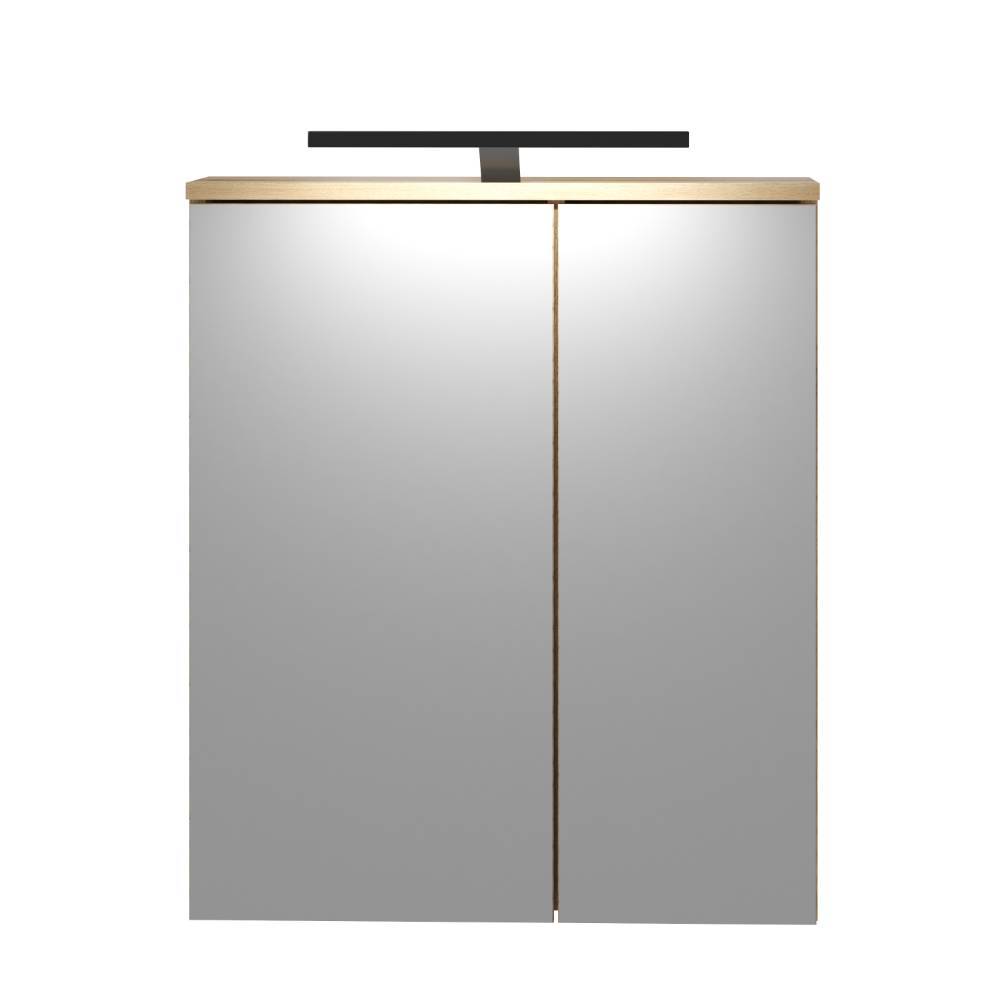 2-türiger Badezimmer-Spiegelschrank 60 cm breit - Niniana