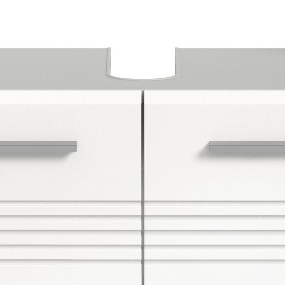 Badeinrichtung Möbelset in Weiß - Queenlo (vierteilig)