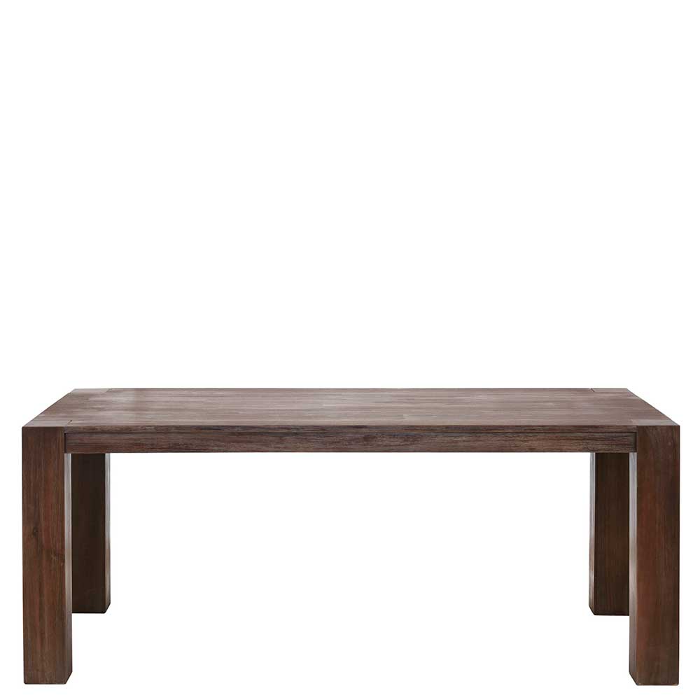 Brauner Holztisch aus lackierter Akazie - Pullman