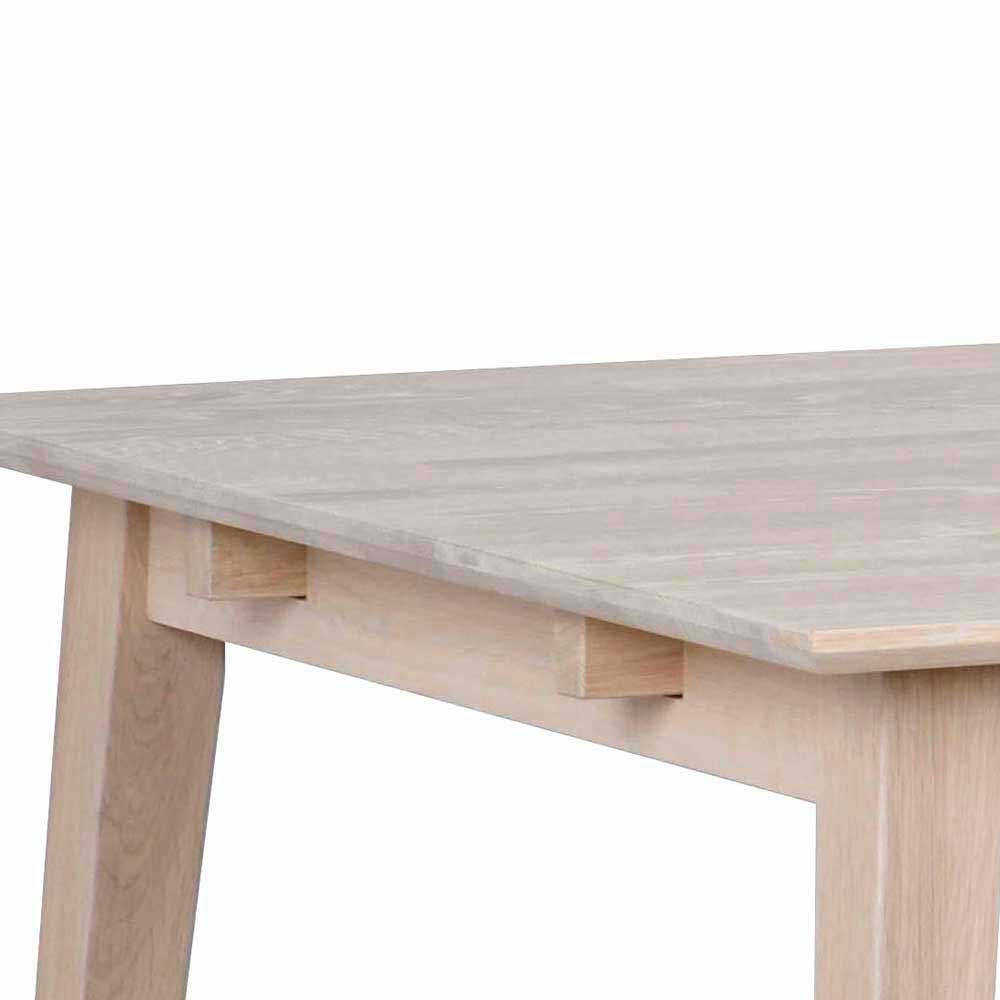 White Wash Tisch & Stühle Schwarz - Pessoa (siebenteilig)