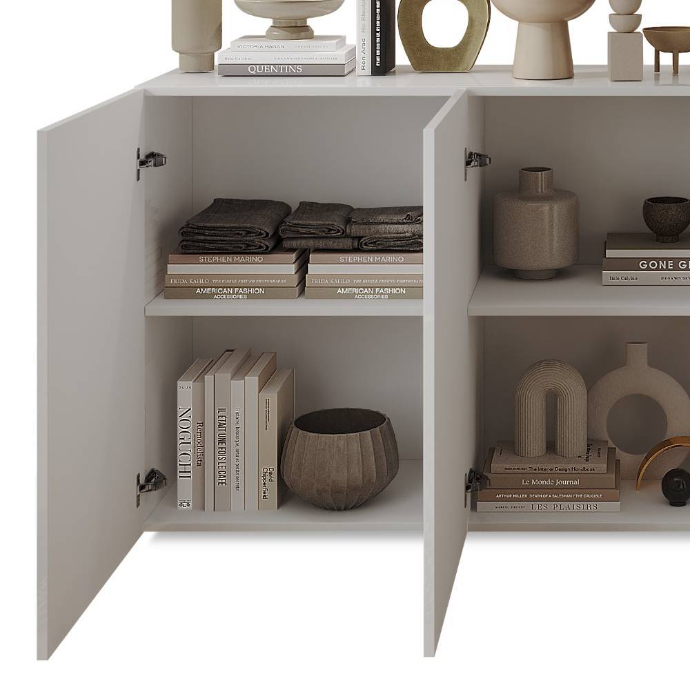 Sideboard in Weiß und Wildeiche - Tabea