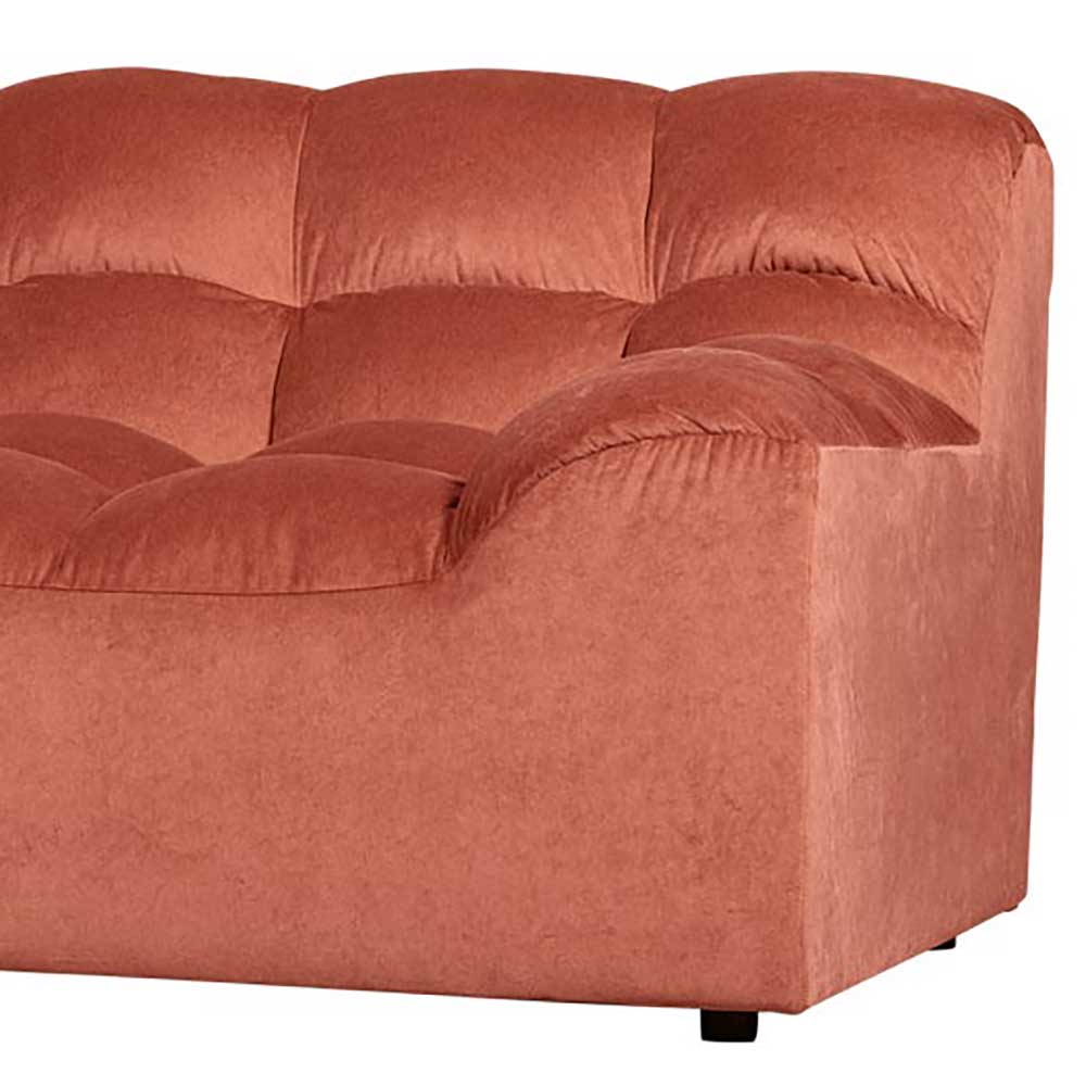 Designsofa in Apricot Samt - Lewis