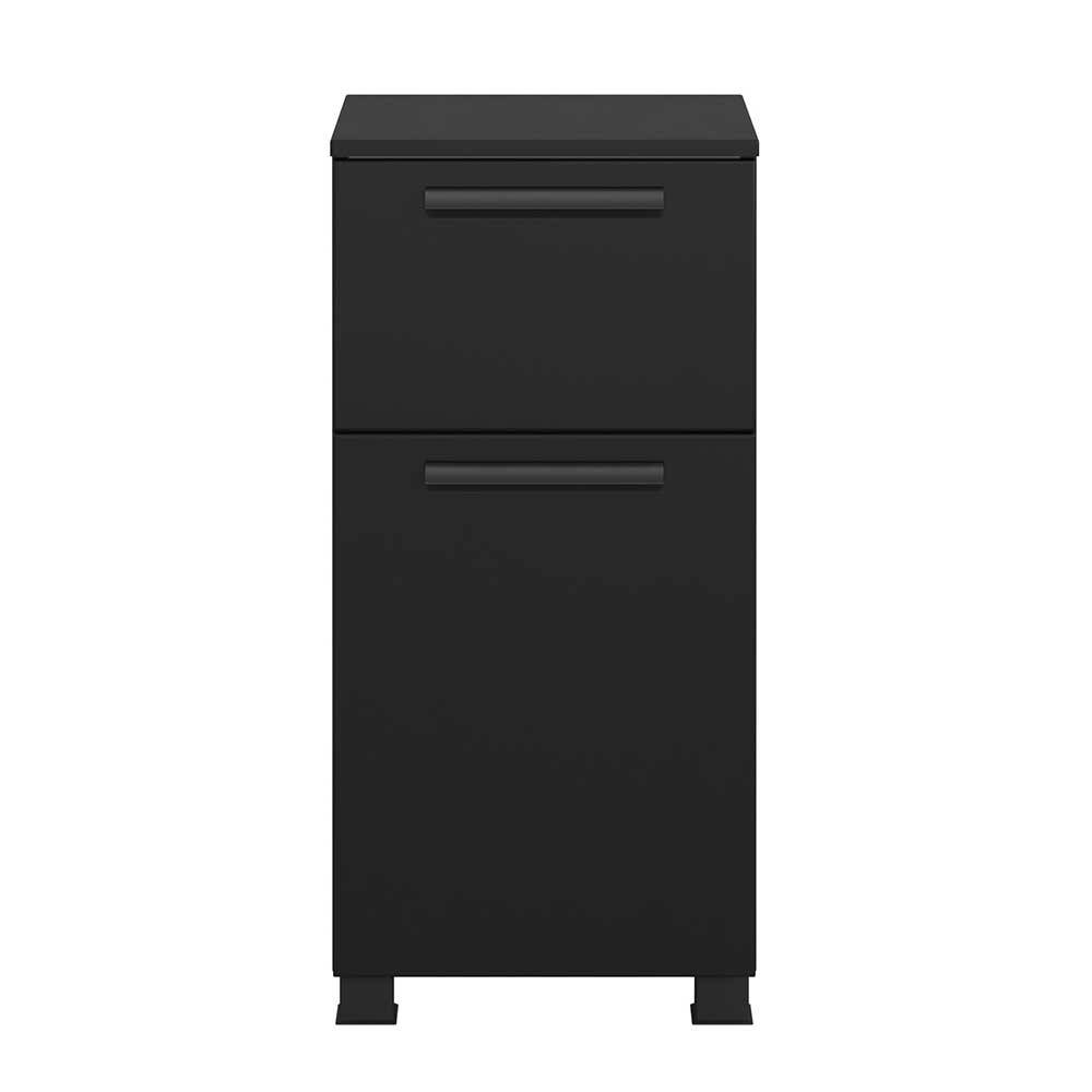 Badezimmer Unterschrank in Schwarz - Ostoro