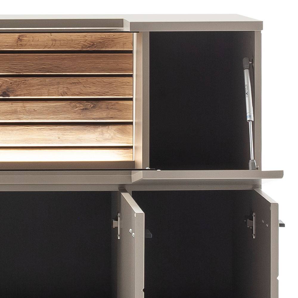 Wohnzimmerschrank mit Glas und Licht - Teorina