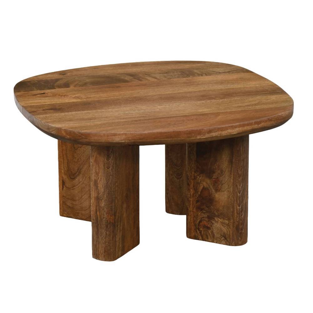 Beistelltisch aus braunem Mangobaum Massivholz mit einzigartigem Design – Icana