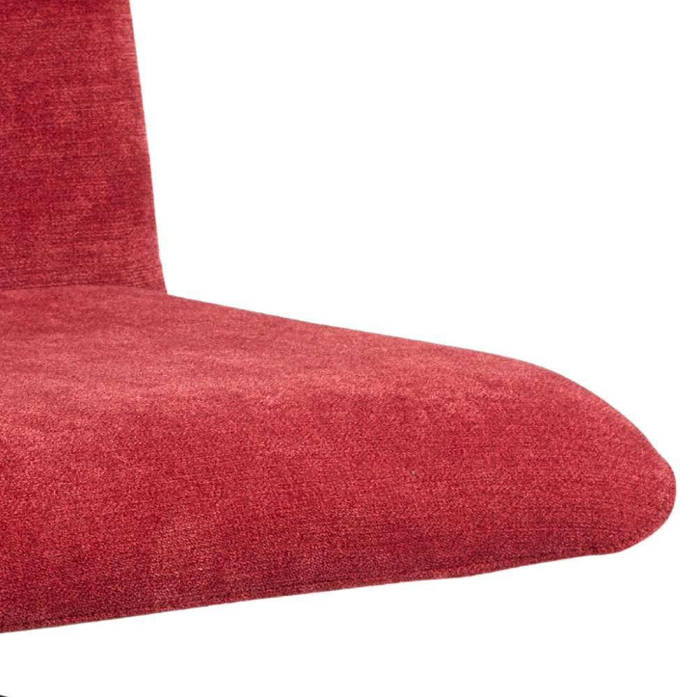 Polsterstühle in Rot und Schwarz - Darius (2er Set)