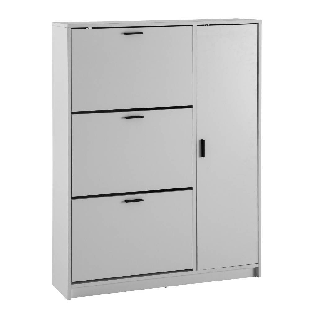 Flur Highboard mit drei Schuhklappen - Elvira