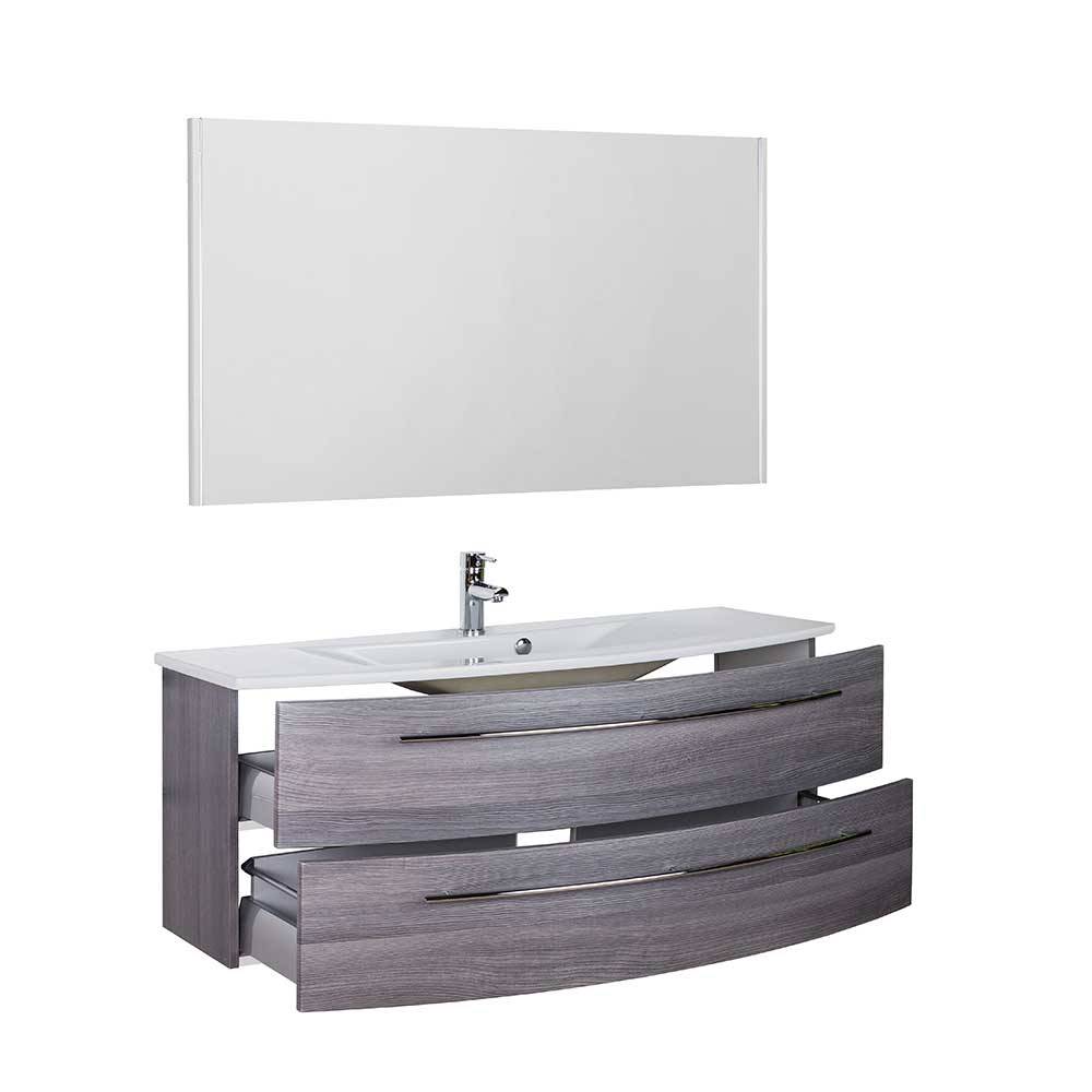 Bad Waschbeckenschrank und LED Spiegel - Siparya (zweiteilig)