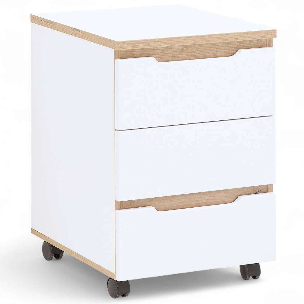 Schreibtisch-Rollcontainer mit drei Schubladen - Anesto