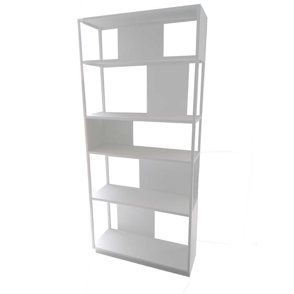 Loft Style Stahlregal in Weiß - Mirror