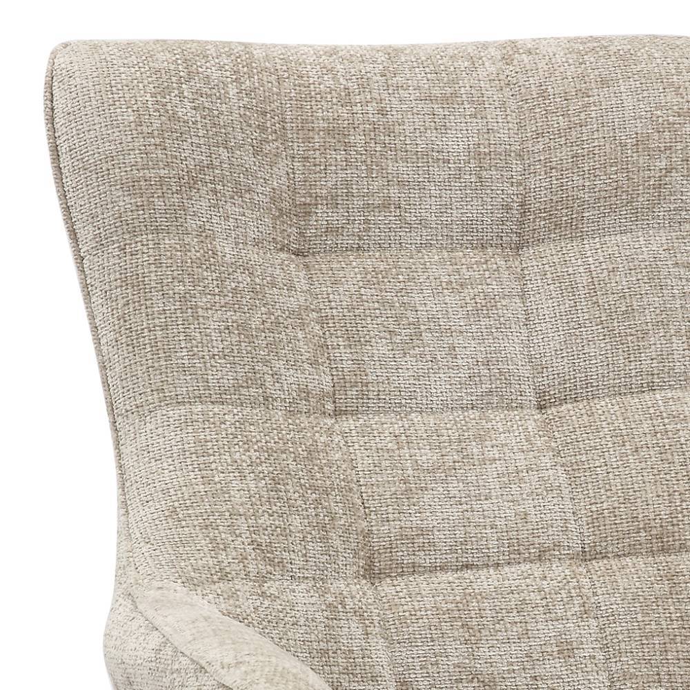 Wohnzimmer Drehsessel in Hellgrau Chenille - Badajoz