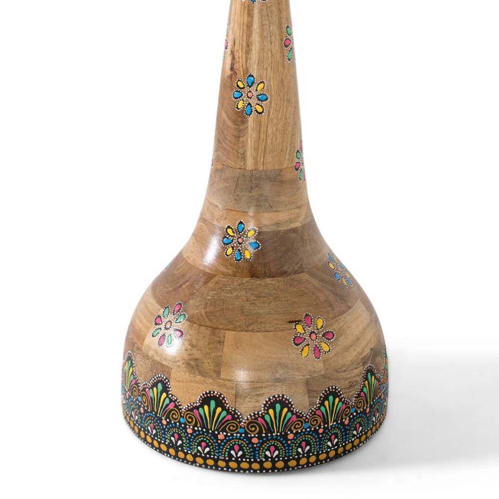 Boho Beistelltisch mit Pfauen-Motiv - Cardos