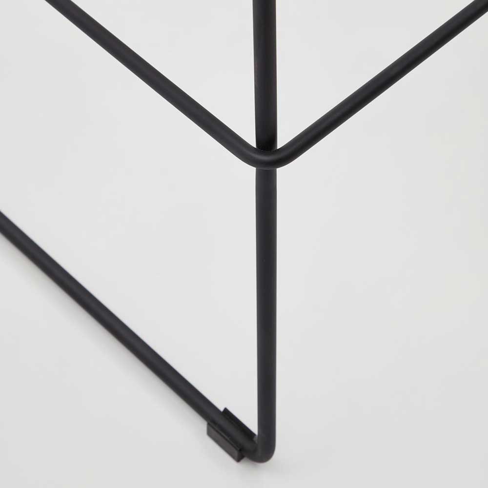 Design Barstühle in Beige & Schwarz - Heats (2er Set)