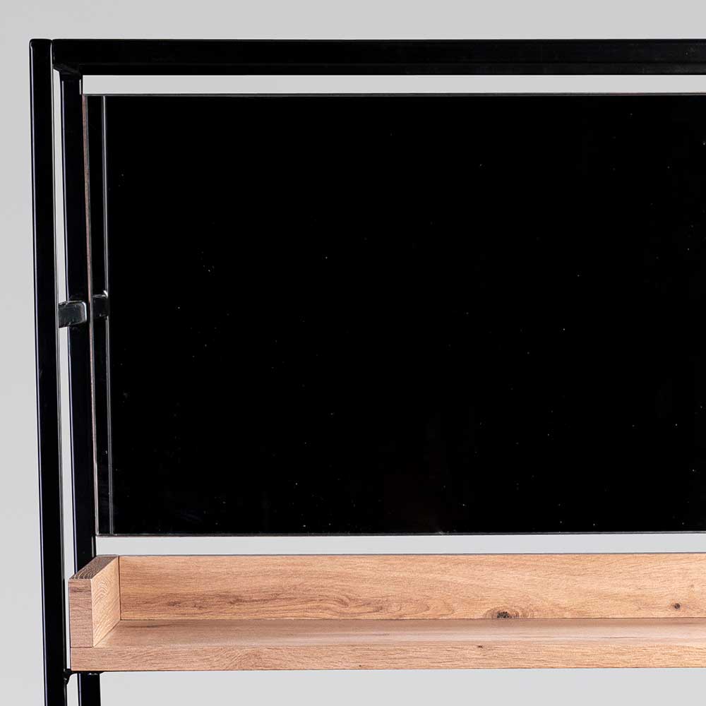 Kompakte Garderobe aus MDF & Glas & Metall - Sayetta