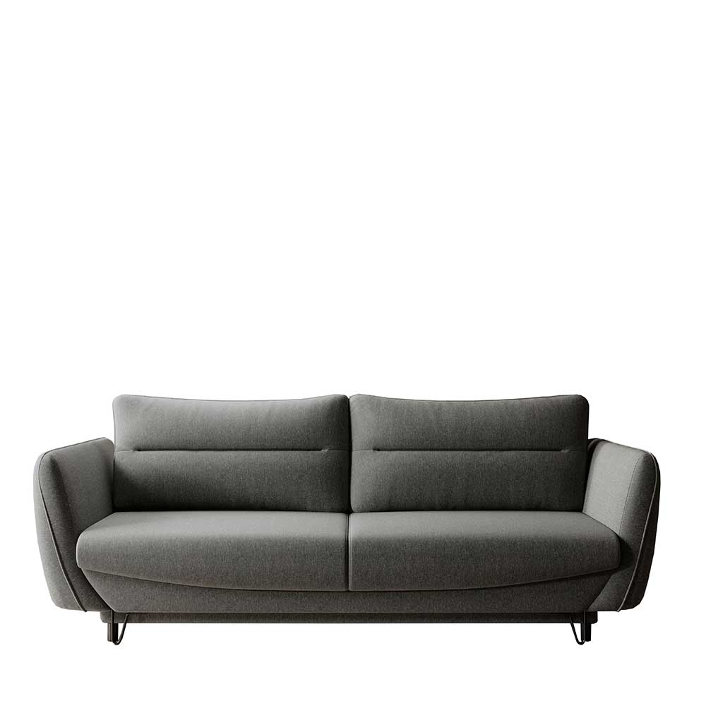 Graues Schlafsofa mit drei Sitzplätzen - Wien