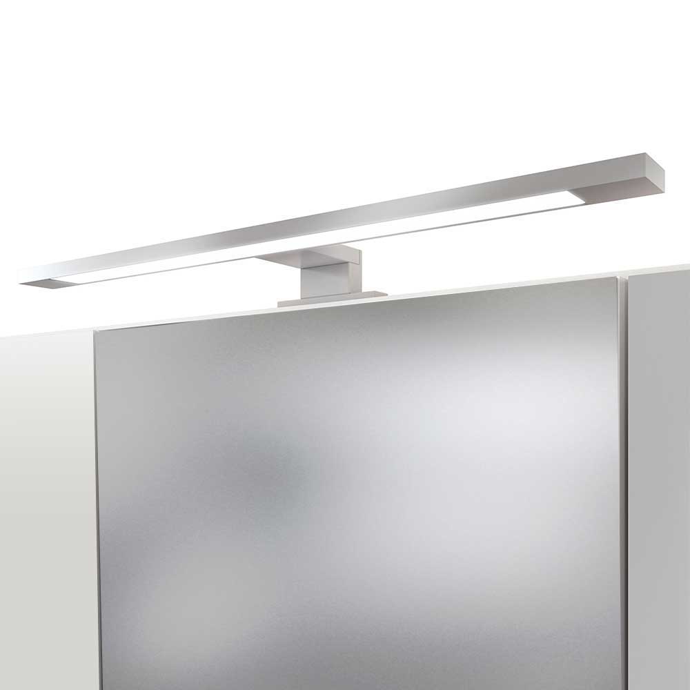 Grauer 3D Bad-Spiegelschrank mit 120 cm Breite - Nitusa