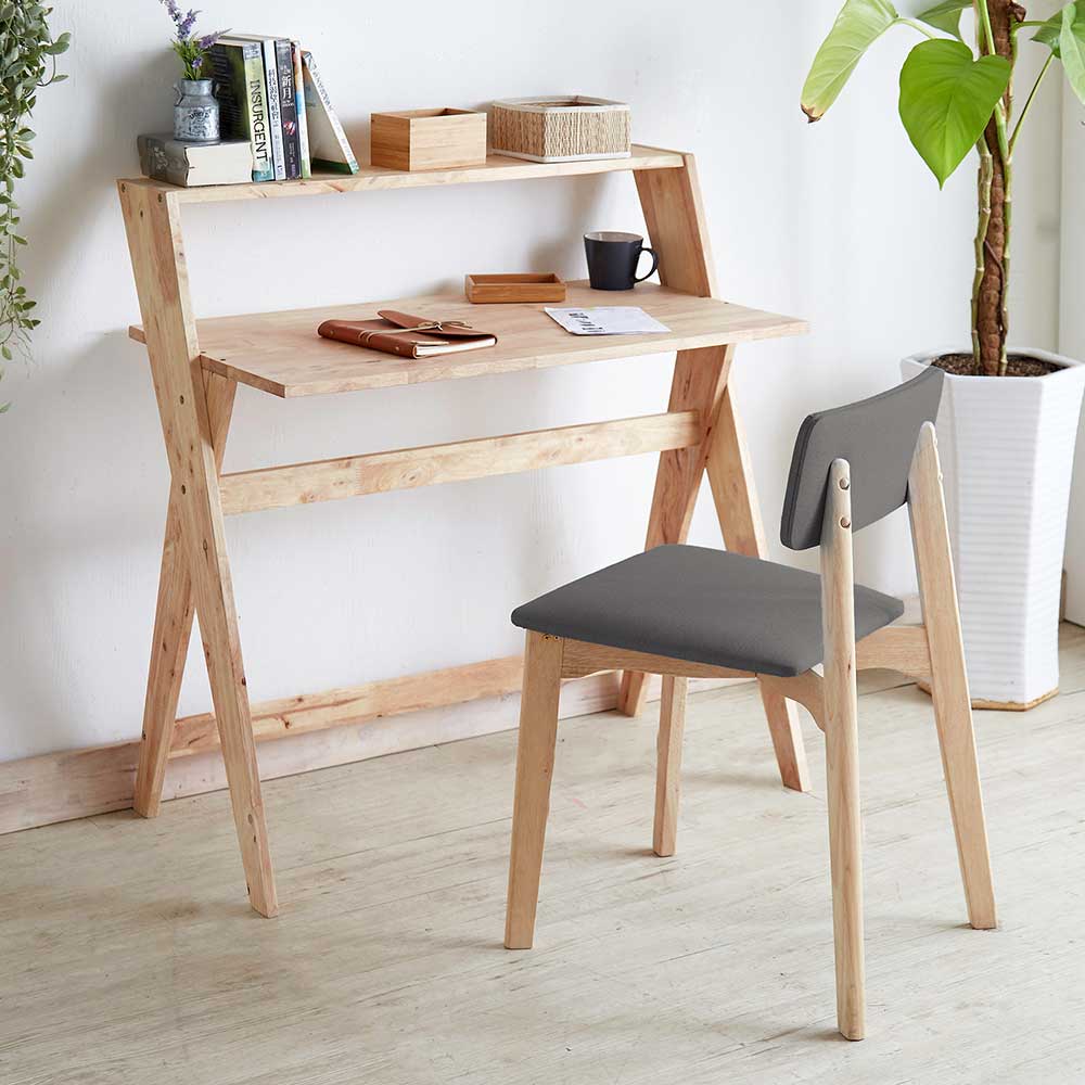 Schreibtisch mit Stuhl Set - Raula (zweiteilig)