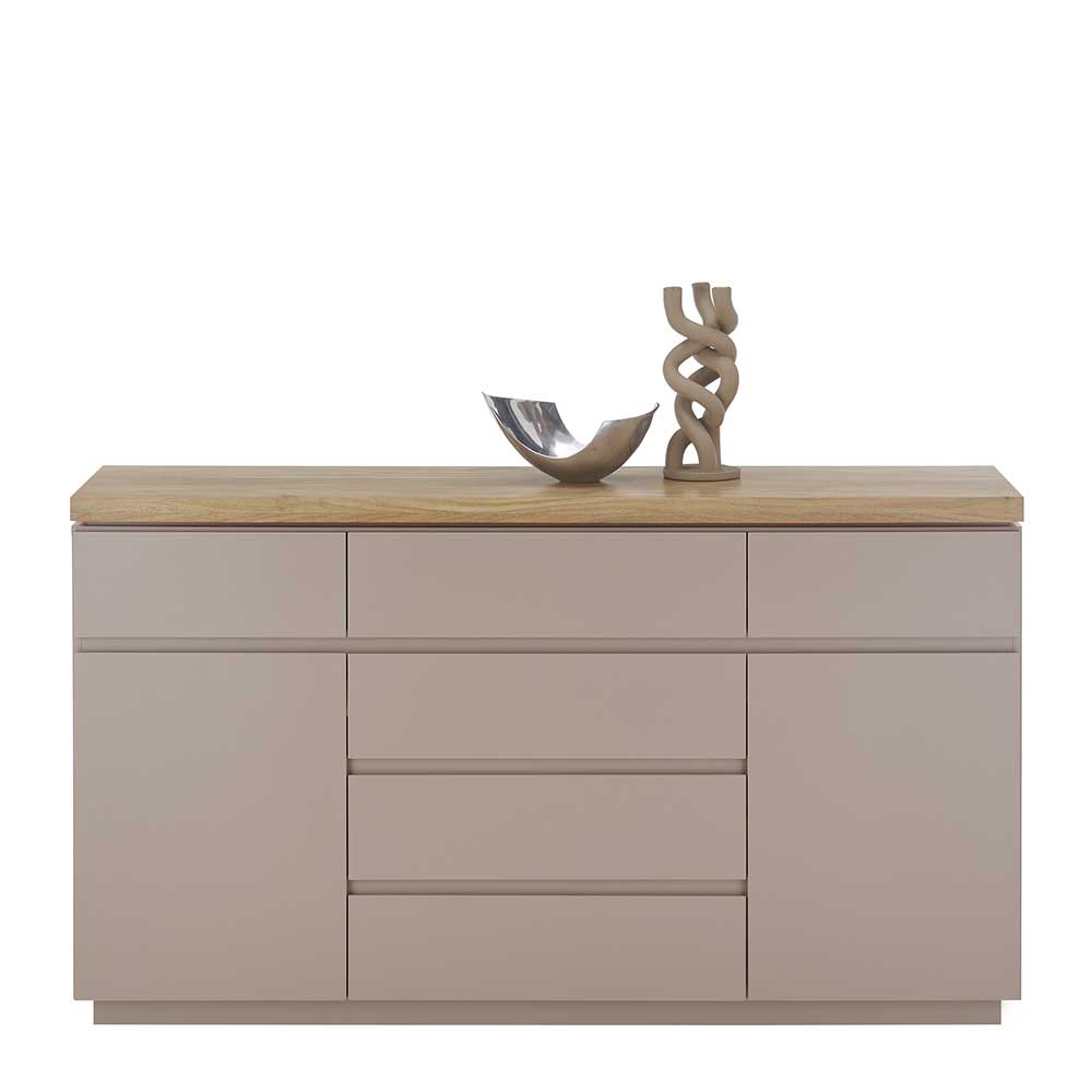 150x86x40 Moderne Kombi-Kommode in Taupe - Anja