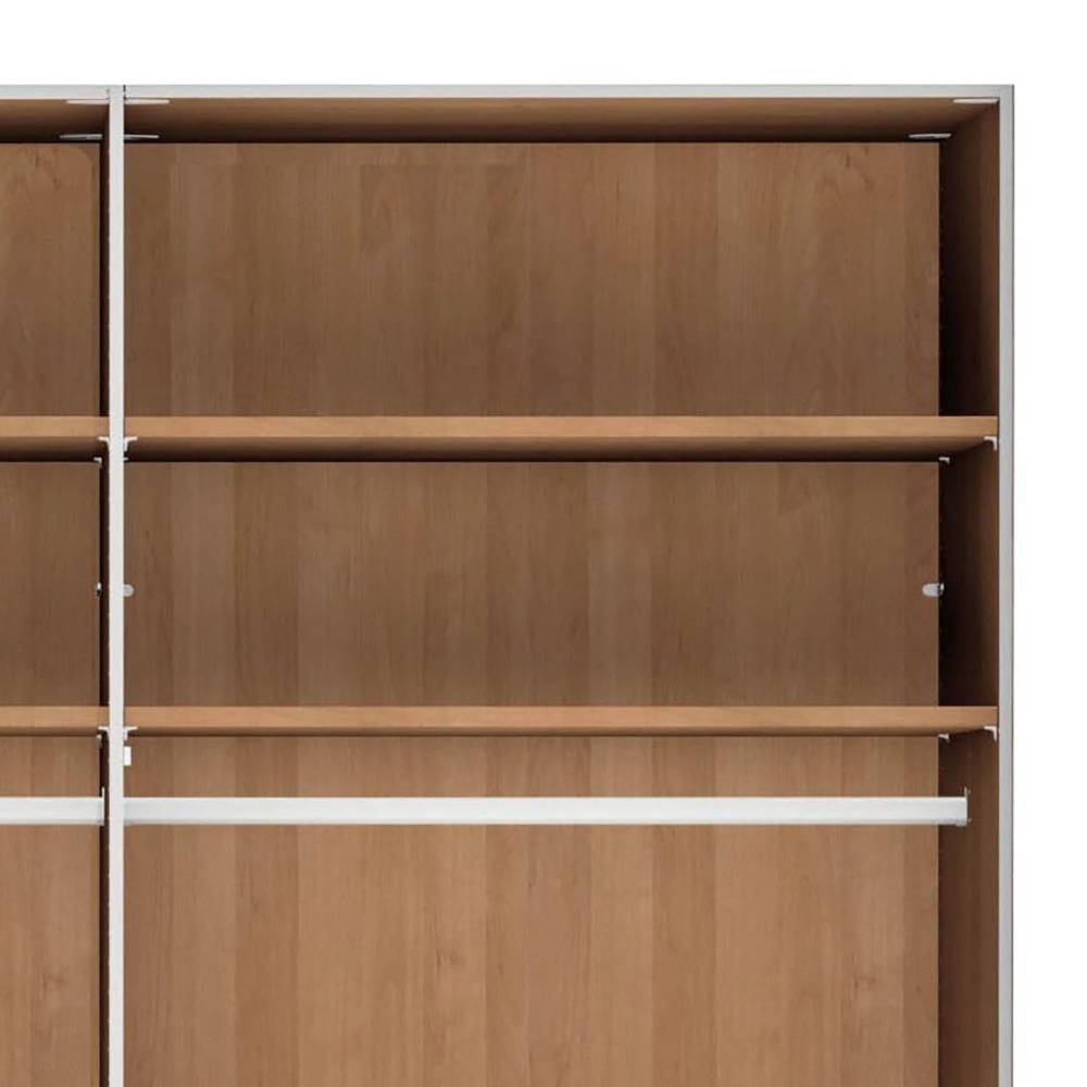 5-türiger Schlafzimmer-Kleiderschrank teilmassiv - Murray