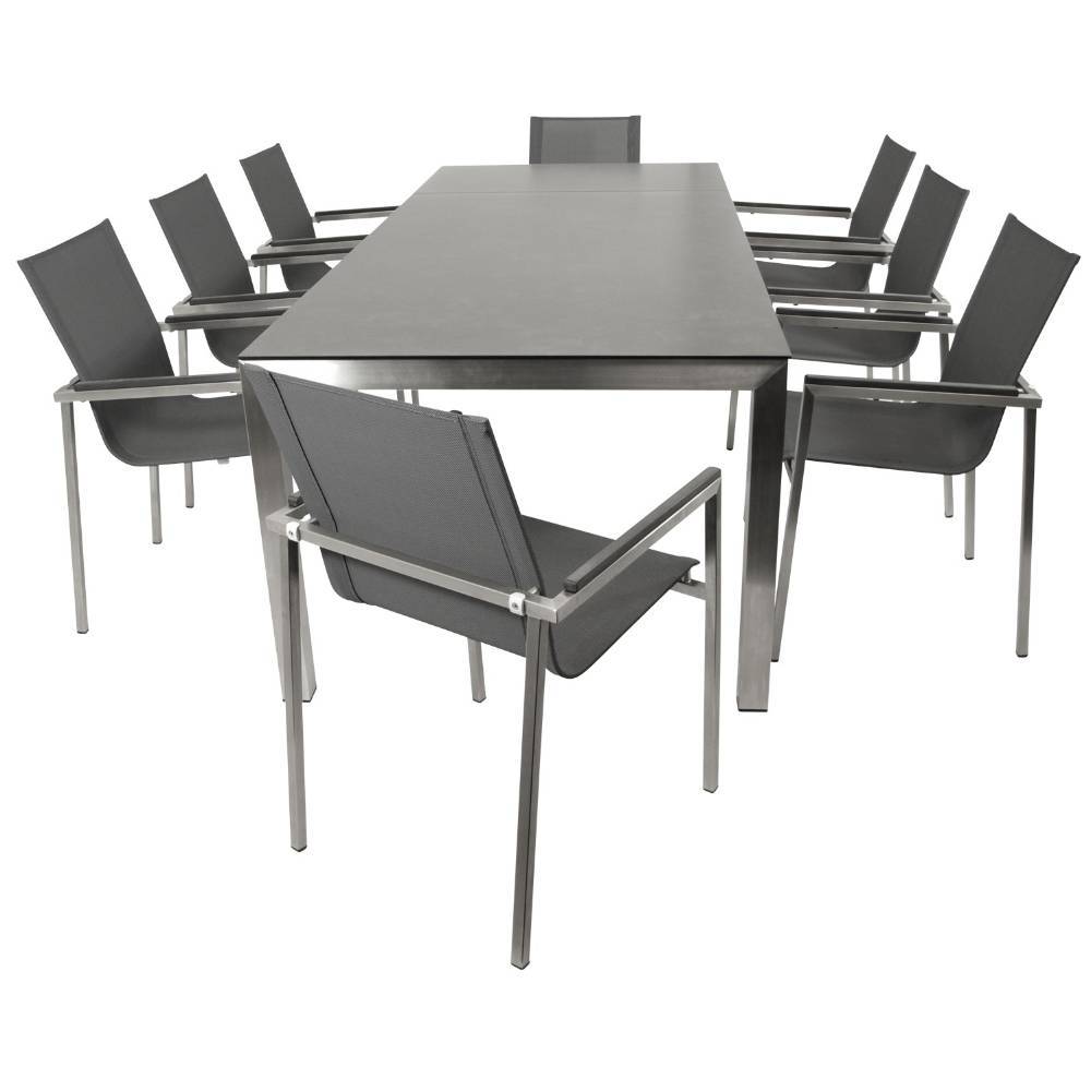 Outdoortisch und 8 Stühle Set - Beluah (neunteilig)