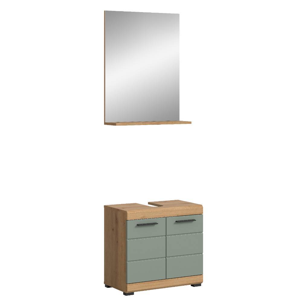 Unterbeckenschrank und Spiegel Set - Tamdato (zweiteilig)