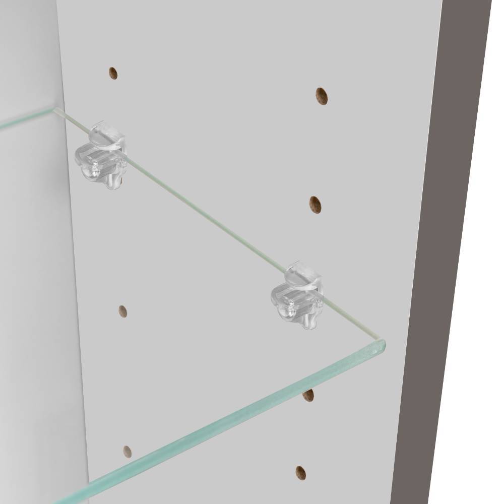 60cm Badezimmer-Spiegelschrank in Mattgrau - Reill